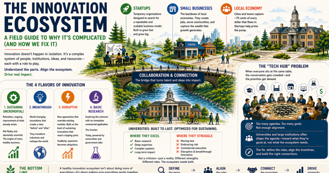 Infographic of innovation ecosystem